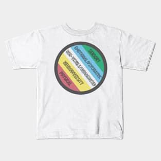 Disability Pride Flag Circle Kids T-Shirt